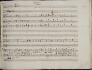 Wolfgang Amadeus Mozart Gallery: The autograph manuscript: Le nozze di Figaro, Opera buffa in four acts, 1785