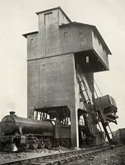 Storage Gallery: Automatic Coaling at Hornsey Station, Middlesex, 1935. Creator: Unknown
