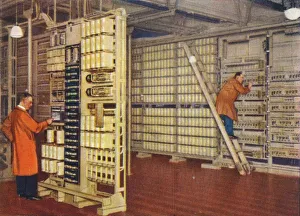 Automation Prints: Automatic telephone exchange, 1938