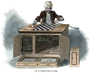 Chessboard Prints: The Automaton Chess Player, 1845