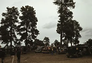 New Mexico United States Of America Gallery: Many automobiles were parked in the grove at the Pie Town, New Mexico Fair, 1940
