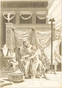 Fragonard Prints: Autre imitation: L amour mouille. Creator: Unknown