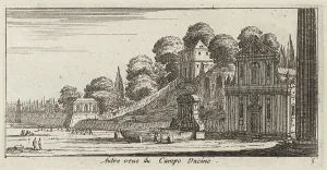 Forum Prints: Autre veue du Campo Vacine, 1640-1660. Creator: Israel Silvestre