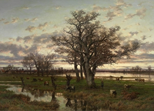 Flooding Prints: Autumn, 1873. Creator: Joseph Van Luppen