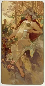 Czech Prints: Autumn, 1896. Artist: Alphonse Mucha