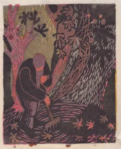Raking Prints: Autumn, 1951. Creator: Shirley Markham