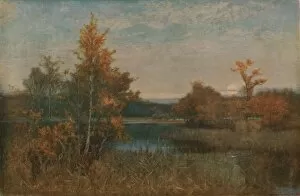 Autumnal Gallery: An Autumn Afterglow, 1886, (c1930). Creator: Alfred Edward East