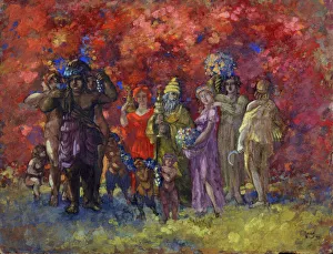 Autumn. Allegory, 1912. Artist: Arapov, Anatoli Afanasyevich (1876-1949) Autumn. Allegory, 1912. Artist: Arapov, Anatoli Afanasyevich (1876-1949)