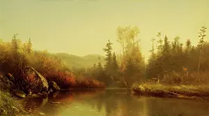 Misty Prints: Autumn, c1865. Creator: Homer Dodge Martin