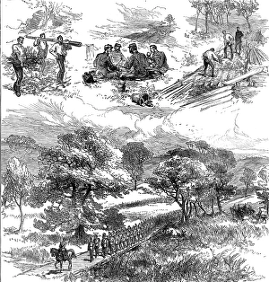 Sapper Prints: The Autumn Campaign on Cannock Chase, 1873. Creator: Unknown