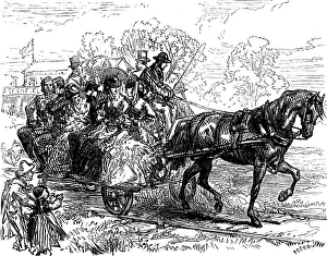 Dartmoor Prints: The Autumn Campaign on Dartmoor: tram car from the Rock to the 1st Division