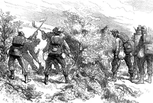 The Autumn Campaign: pioneers to the front, 1872. Creator: Unknown