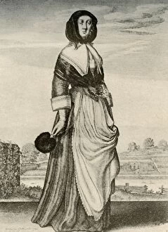 Charles I Gallery: Autumn - An English woman in hood and apron, reign of Charles I, c1620-1640, (1937) Creator