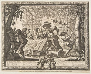 Disputing Gallery: Autumn (L Automne), ca. 1637. Creator: Abraham Bosse