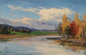 Autumn Landscape, 1877. Creator: Fanny Churberg