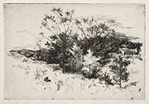 John Henry Twachtman Prints: Autumn Landscape, 1879-80. Creator: John Henry Twachtman (American, 1853-1902)