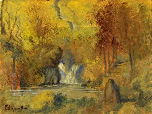 Oil On Paperboard Gallery: Autumn Landscape, ca. 1919. Creator: Louis Michel Eilshemius
