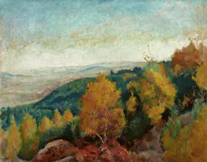 Weiss Wojciech Stanislaw Prints: Autumn Landscape-Environs of Kalwaria Zebrzydowska