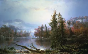 Images Dated 15th November 2005: Autumn landscape, mid-late 19th century. Artist: Regis Francois Gignoux