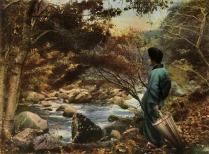 Autumn at Miyanoshita, 1910. Creator: Herbert Ponting
