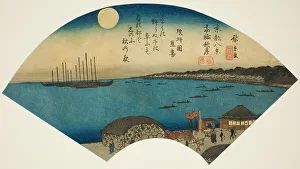 Aiban Prints: Autumn Moon at Takanawa (Takanawa shugetsu)