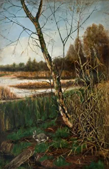 Autumn at Olton Mill, 19th century. Creator: W. H. Middleton