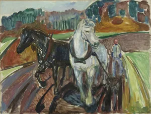 Autumn Ploughing, 1919. Creator: Edvard Munch