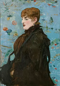 Musee Des Beaux Arts Gallery: Autumn. Portrait of Mery Laurent, 1882. Creator: Manet, Edouard (1832-1883)