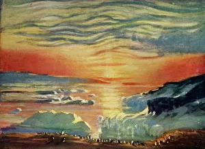Expedition Prints: The Autumn Sunset, c1908, (1909). Artist: George Marston