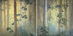 Autumn Prints: Autumn among Trees, 1907. Creator: Shimomura, Kanzan (1873-1930)