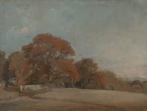 Constable John Gallery: An Autumnal Landscape at East Bergholt, between 1805 and 1808. Creator: John Constable