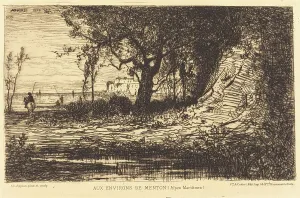 Etchings Prints: Aux Environs de Menton. Creator: Adolphe Appian