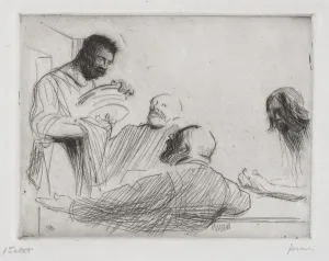 Avant le repas a Emmaus. Creator: Jean Louis Forain (French, 1852-1931)