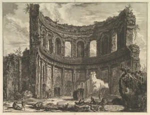 Vedute Di Roma Prints: Avanzi del Tempio detto di Apollo nella Villa Adriana vicino a Tivoli (Hadrians Villa
