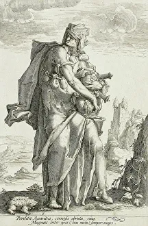 Avarice, c1587. Creator: Jacob Matham