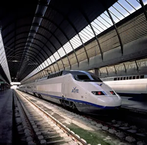 Images Dated 14th May 2007: AVE train in the Santa Justa station in Seville