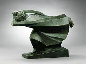 Action Prints: The Avenger, 1914, cast 1930. Creator: Ernst Barlach