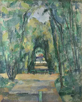 Paul 1839 1906 Collection: Avenue at Chantilly, 1888. Artist: Cezanne, Paul (1839-1906)