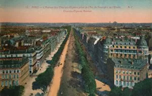 Papeghin Gallery: The Avenue des Champs-Elysees, Paris, c1920