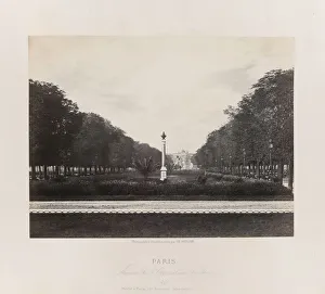 Soulier Charles Prints: Avenue de l Observatoire (Luxembourg), c. 1867. Creator: Charles Soulier