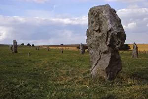30th Century Bc Prints: The Avenue, leading to the Stone Circle, Avebury, Wiltshire, 20th century