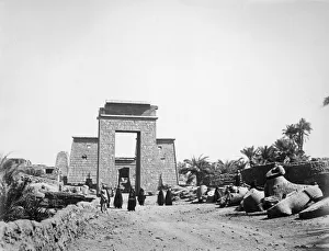 Avenue of sphinxes, Karnak, Egypt, 1878