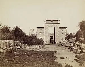3rd Century Bc Prints: Avenue of the Sphinxes and Ptolemaic Gate