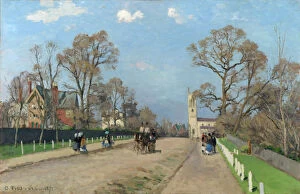 Images Dated 1st November 2013: The Avenue, Sydenham, 1871. Artist: Pissarro, Camille (1830-1903)