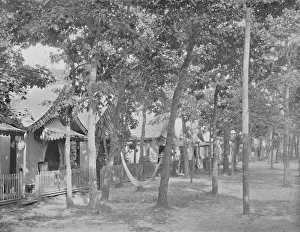 Cn Greig And Prints: Avenue of Tents, Ocean Grove, New Jersey, c1897. Creator: Unknown