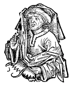 Averroes Gallery: Averroes (Ibn Rushd) (1126-1198), eminent medieval Islamic philosopher, 1493