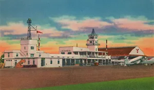 Atlantico Prints: Avianca Airport (Aerovias Nacionales de Colombia) Barranquilla, c1940s