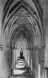Papal Palace Prints: Avignon - Popes Palace. - Conclave Gallery, c1925