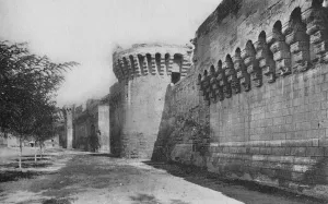 Rampart Prints: Avignon. - The Ramparts (XIVe), c1925