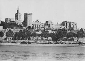 Avignon. - The Rhone and Popes Palace, c1925